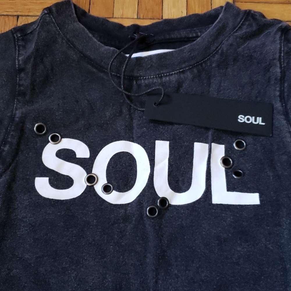 Nwt! Soulcyle Classic Grommet Muscle Tank Top - Picture 3 of 5